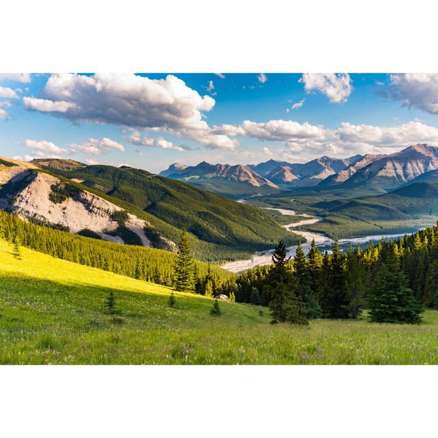 Hiking Sunrise Hill - Wrapped Canvas Photograph Alpen Home Size: 51cm H x 76cm W on Productcaster.