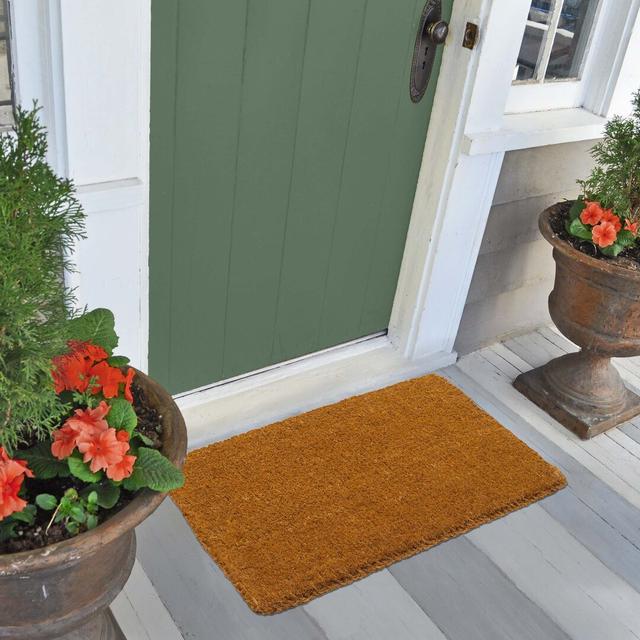 Cornwell Natural Plain Doormat Bay Isle Home Mat Size: Rectangle 40 x 60cm on Productcaster.