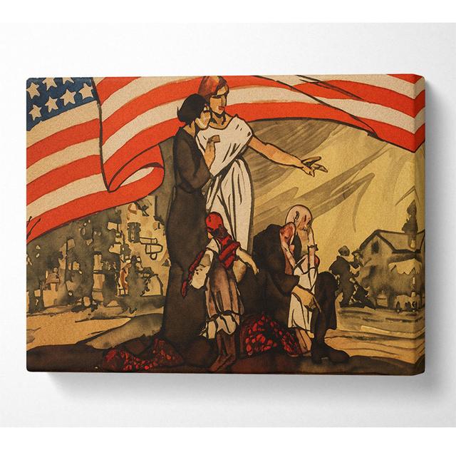 Devastated By War - Wrapped Canvas Art Prints ClassicLiving Size: 66cm H x 106.6cm W x 10cm D on Productcaster.