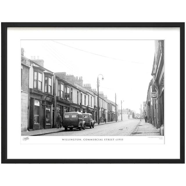 'Willington, Commercial Street C1955' by Francis Frith - Picture Frame Photograph Print on Paper The Francis Frith Collection Size: 28cm H x 36cm W x on Productcaster.