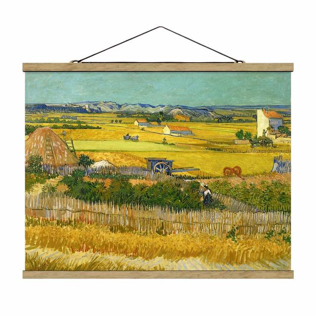 The Harvest by Vincent Van Gogh - Graphic Art Print on Fabric Rosalind Wheeler Size: 60cm H x 80cm W x 0.3cm D on Productcaster.