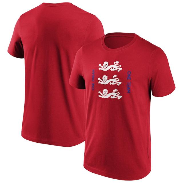 T-shirt grafica England Pitch - Rosso - Uomo on Productcaster.