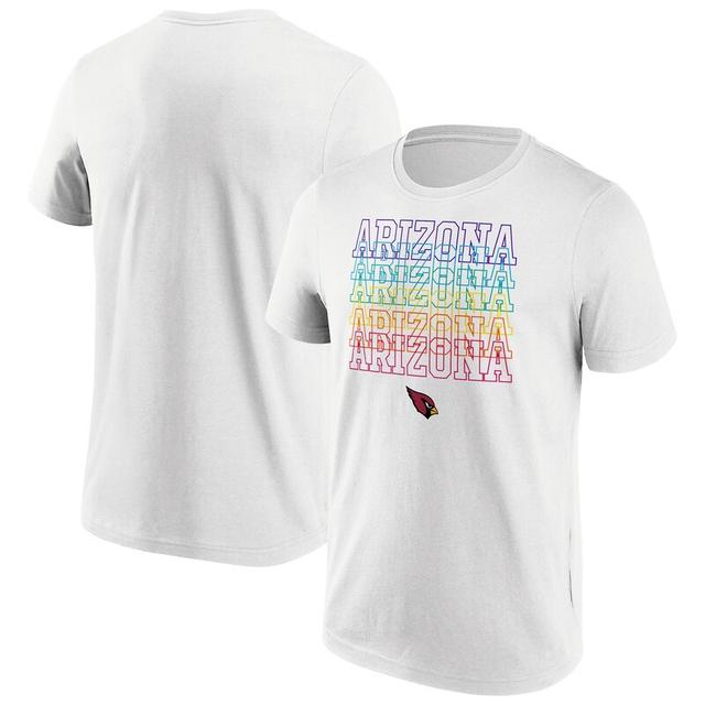 Arizona Cardinals Pride Graphic T-Shirt - White Mens on Productcaster.