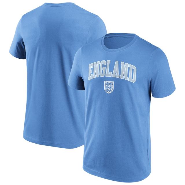 Inghilterra Schoolyard Retro Graphic T-Shirt - Cielo - Uomo on Productcaster.