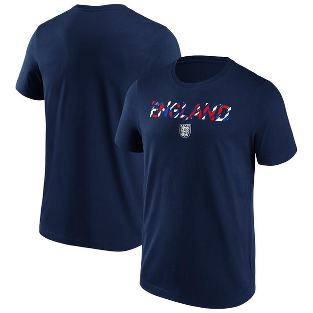 T-shirt grafica con scritta in frammento Inghilterra - Navy - Uomo on Productcaster.