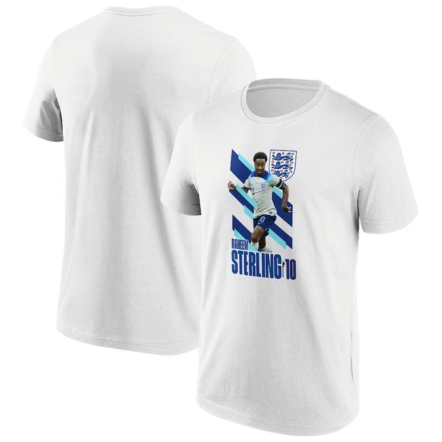 Inghilterra FA Sterling No 10 T-shirt grafica con nome e numero - bianca - Adulti on Productcaster.