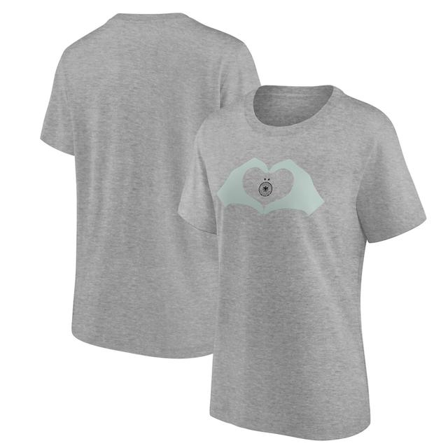 T-shirt con grafica Germania Heart Hands - Grigio sportivo - Da donna on Productcaster.