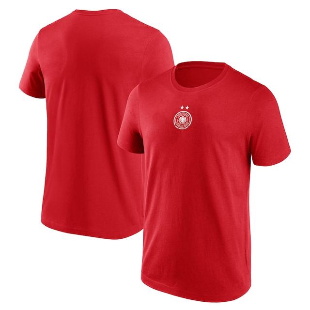 Germania Frauen Small Mono Logo Graphic T-Shirt - Rosso - Uomo on Productcaster.