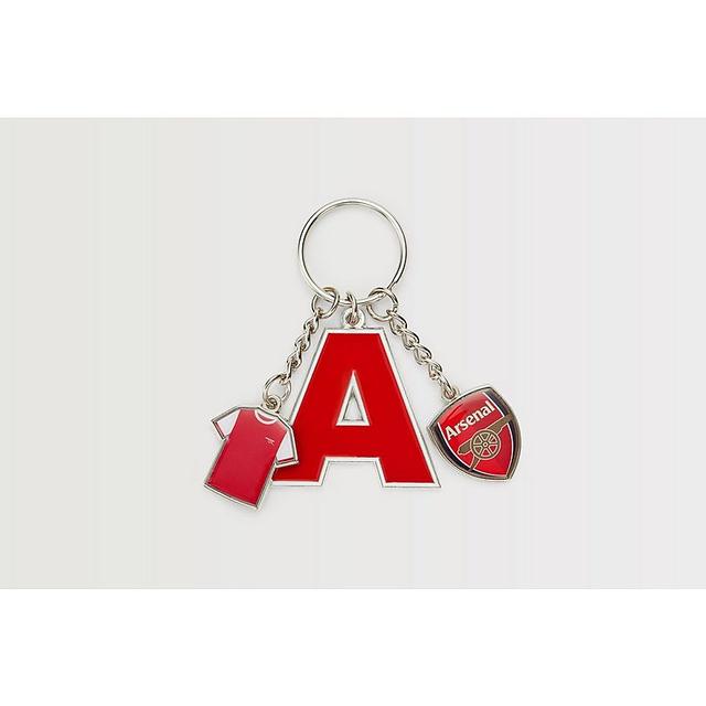 Arsenal Personalised Initial Charm Keyring on Productcaster.