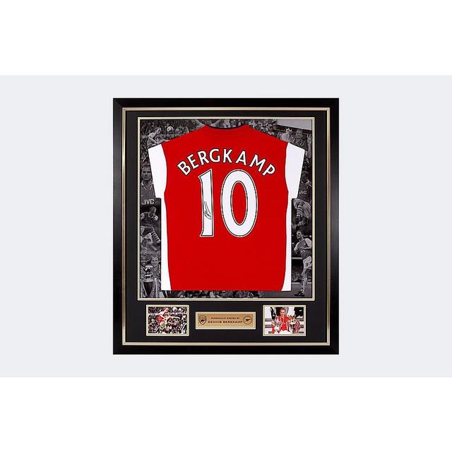 Arsenal Framed Signed Dennis Bergkamp Shirt on Productcaster.