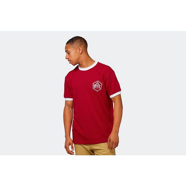 Arsenal Retro Red Art Deco Crest T-Shirt on Productcaster.