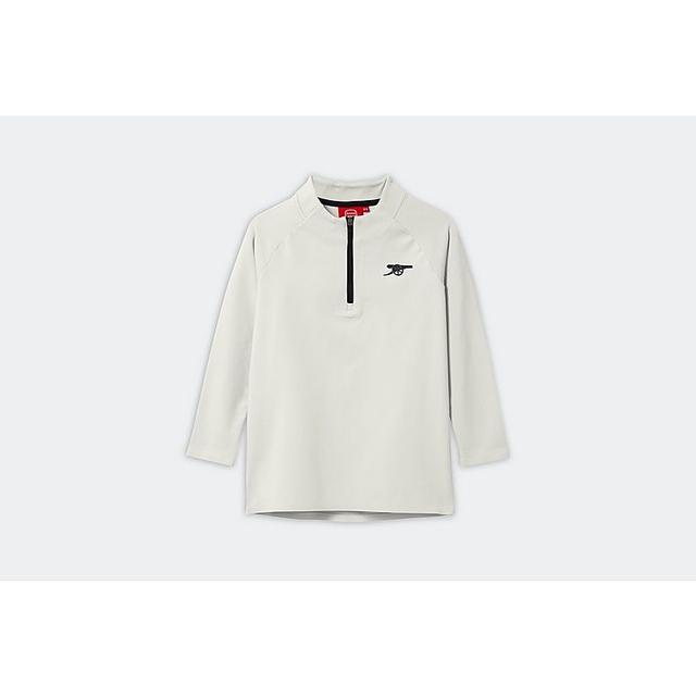 Arsenal Kids Leisure Grey 1/4 Zip Top on Productcaster.