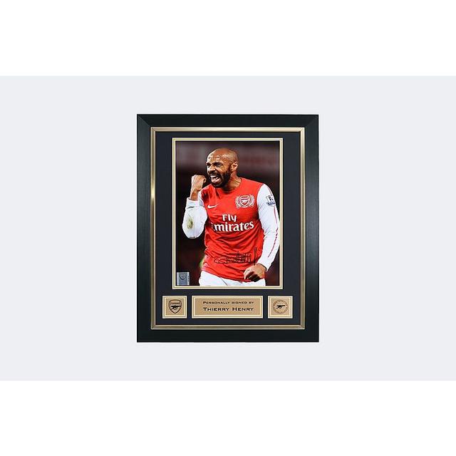 Arsenal Framed Signed Henry Fist Celebration Print on Productcaster.