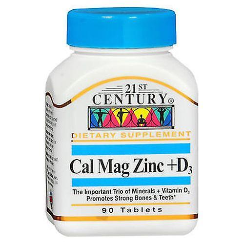 21st Century Calc + Mag + Zinc + D3, 90 Tabs (Pack of 3) on Productcaster.