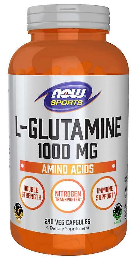 NOW Foods Nå matvarer L-Glutamine 1000 mg Kapsler 240 on Productcaster.