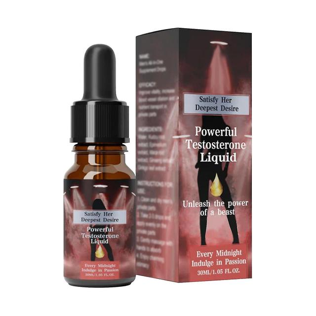 Men's Testosterone Booster, Powerful Testosterone Drops, Satisfy Her Deepest Desire, Rekindle Passion & Restore Confidence 30ml-3pcs on Productcaster.