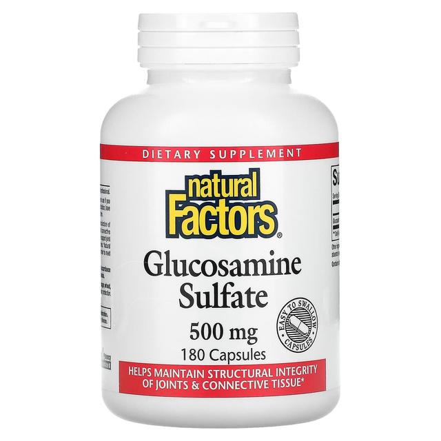 Natural Factors, Glucosamine Sulfate, 500 mg, 180 Capsules on Productcaster.