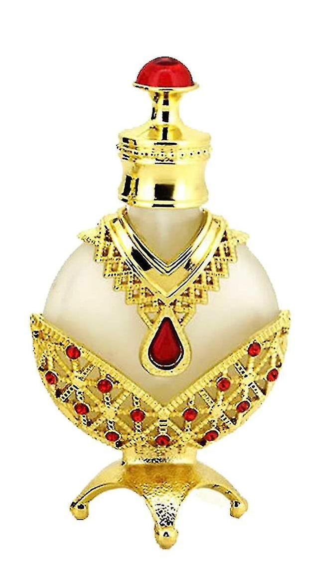 Vintage 12ml Empty Refillable Dubai Style Enameled Metal And Glass Perfume Bottle 30ML on Productcaster.