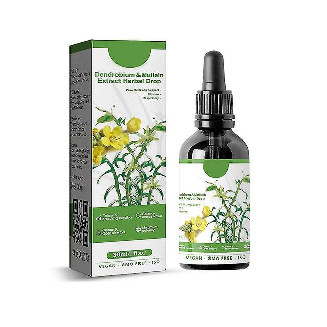 1-10x Dendrobium Mullein Extract Powerful Lung Cleanse Respiratory Drops 4pcs on Productcaster.