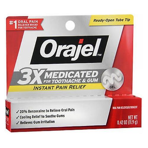 Orajel Maximum Strength Toothache Pain Relief Gel, 0.42 oz (Pack of 1) on Productcaster.