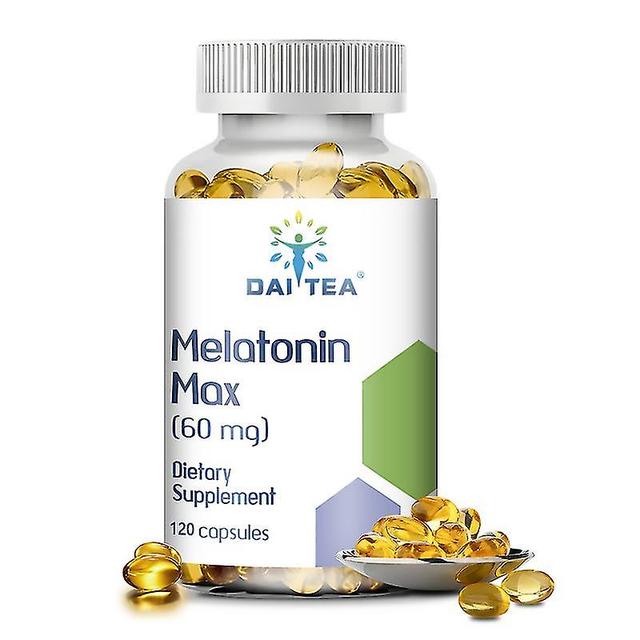 Melatonin Sleep Aid Supplement. Relieve Insomnia, Anxiety & Stress, Improve Sleep Quality, Promote Deep Sleep, Free Shipping Kb 120Count-1bottle on Productcaster.