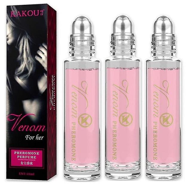 3 stk feromon intim partner parfyme tiltrekke jente menn og kvinner rulle på duft on Productcaster.