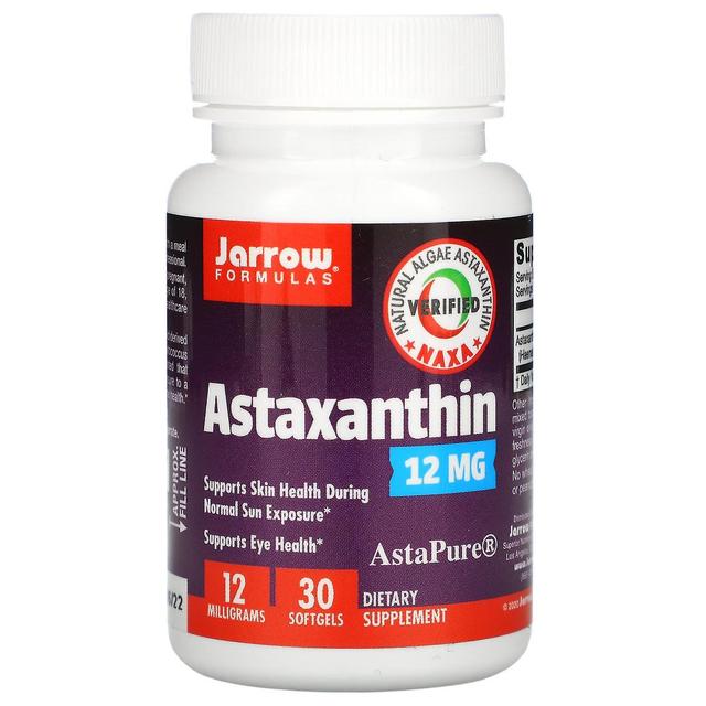 Jarrow Formulas Formule Jarrow, Astaxanthin, 12 mg, 30 Softgel on Productcaster.