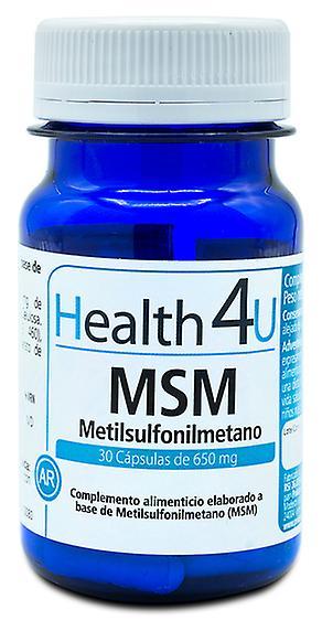 Health 4U H4U MSM Metylsulfonylmetan 650 mg 30 kapsler on Productcaster.