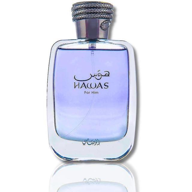 HAWAS FOR HAM Eau de Parfum 100ML (3,4 OZ), langvarig helle homme spray, akvatisk duft designet for å legemliggjøre maskulin styrke og kraft on Productcaster.
