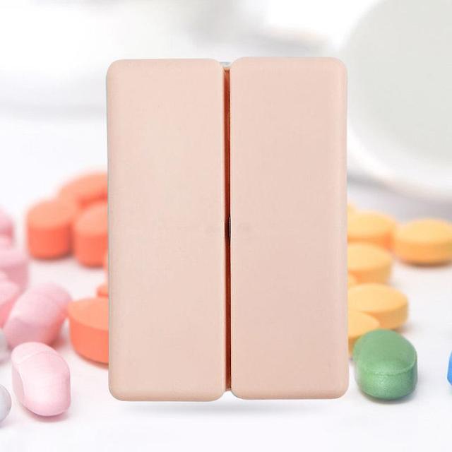 Unbrand 7 Compartments Portable Pills Case Folding And Storing Medicines Box Pink on Productcaster.