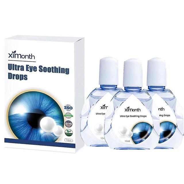 3pcs Eye Drops Effective Relief Discomfort Get Rid Of Fatigue Dry Eyes Blurred Liquid Eye Pain Eye P on Productcaster.
