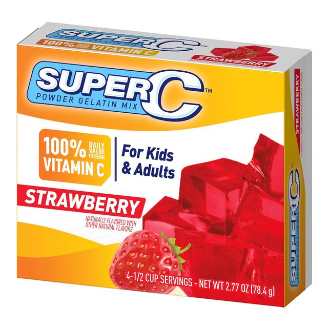 Super c strawberry powder gelatin mix, 2.77 oz on Productcaster.