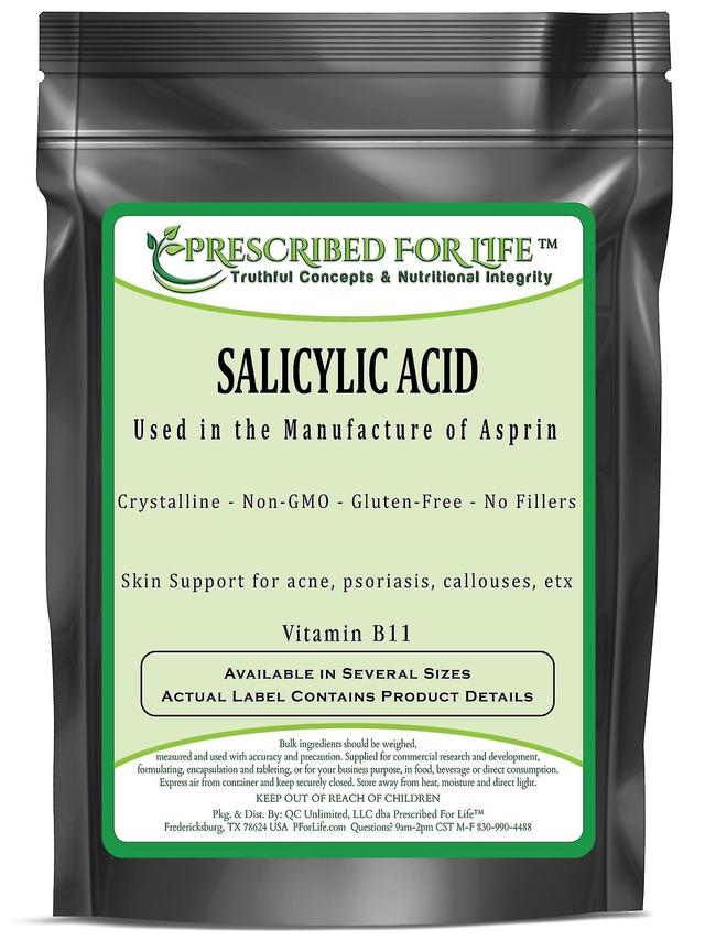 Prescribed For Life Salicylic Acid - Vitamin B11 Powder - Used in Common Pain Relievers 4 oz (113 g) on Productcaster.