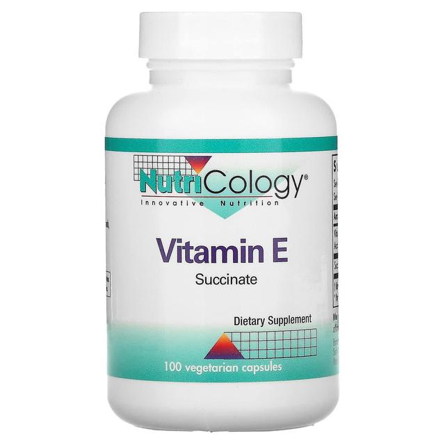 Nutricology, Vitamin E Succinate, 100 Vegetarian Capsules on Productcaster.