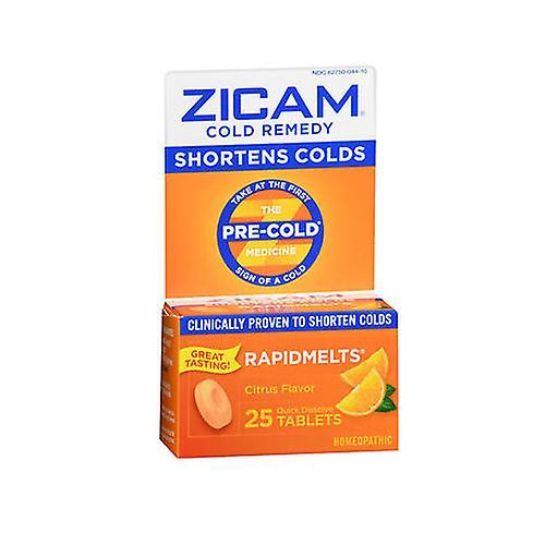 Zicam Cold Remedy Rapidmelts With Vitamin C, Citrus 25 tabs (Pack of 2) on Productcaster.