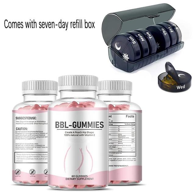 Women's Butt Lift Gummies Hot Selling Wholesale Breast Enlargement Gummies Comes With Seven-day Refill Box 3PCS on Productcaster.
