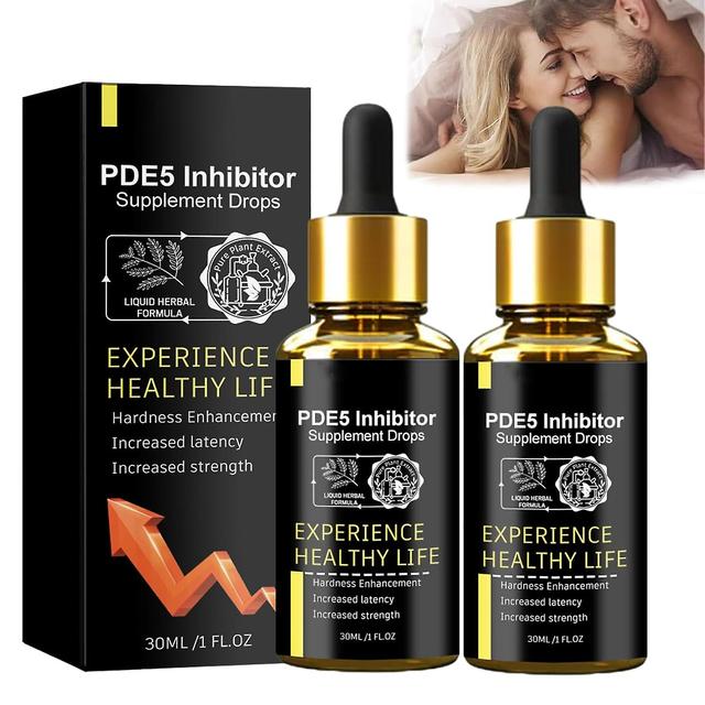 Haobuy PDE5 Inhibitor Supplement Drops, Pde5 Inhibitor Supplement for Men Drops, Secret Drops for Strong Men, Pde5 Drops Inhibitors Drops for Men 2pcs on Productcaster.