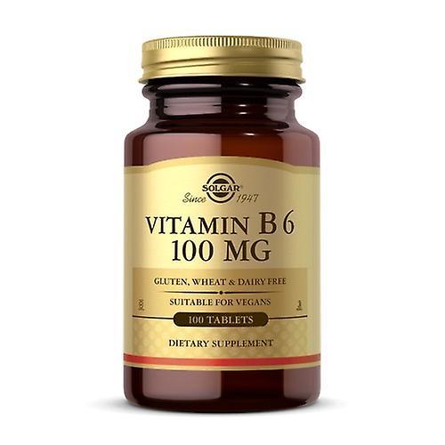 Solgar Vitamin B6, 100 mg, 100 Tabs (Pack of 6) on Productcaster.