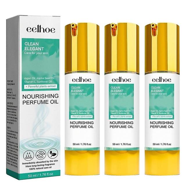 3pcs Perfume Oil Women Fresh & Clean Free Nourishing Oil Gifts For Women 50ml on Productcaster.