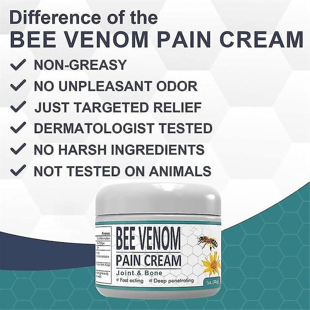 Bee Venom Pain and Bone Healing Cream – Harnessing the Benefits of New Zealand Bee Venom,Designed to Alleviate Pain and Promote Joint and Bone Ther... on Productcaster.