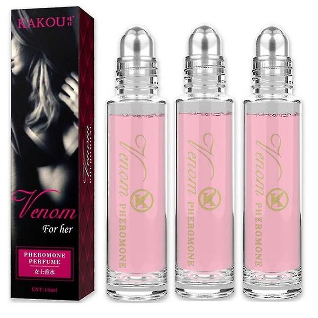 Zhouxixi 3 stk feromon intim partner parfyme tiltrekke jente menn og kvinner rulle på duft on Productcaster.