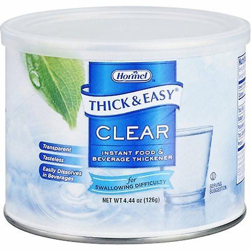 Hormel Food and Beverage Thickener Thick & Easy 4.4 oz. Container Canister Unflavored Powder Consistency V, Count of 4 (Pack of 1) on Productcaster.