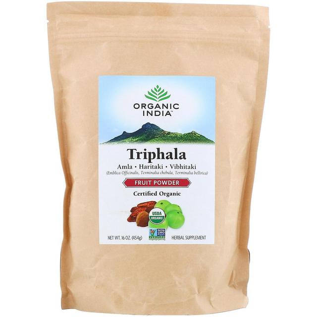 Organic India Økologisk Indien, Triphala, Frugtpulver, 16 oz (454 g) on Productcaster.