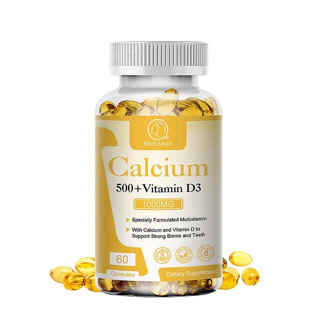 Visgaler Organic Vitamin D3 Capsule Helps Calcium Absorption Supports Bone And Teeth Health Cardiovascular Nerve Functions 60PCS on Productcaster.