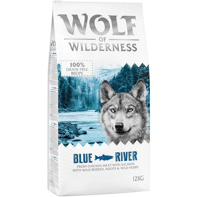 Korzystny pakiet Wolf of Wilderness, 2 x 12 kg - Blue River, łosoś on Productcaster.