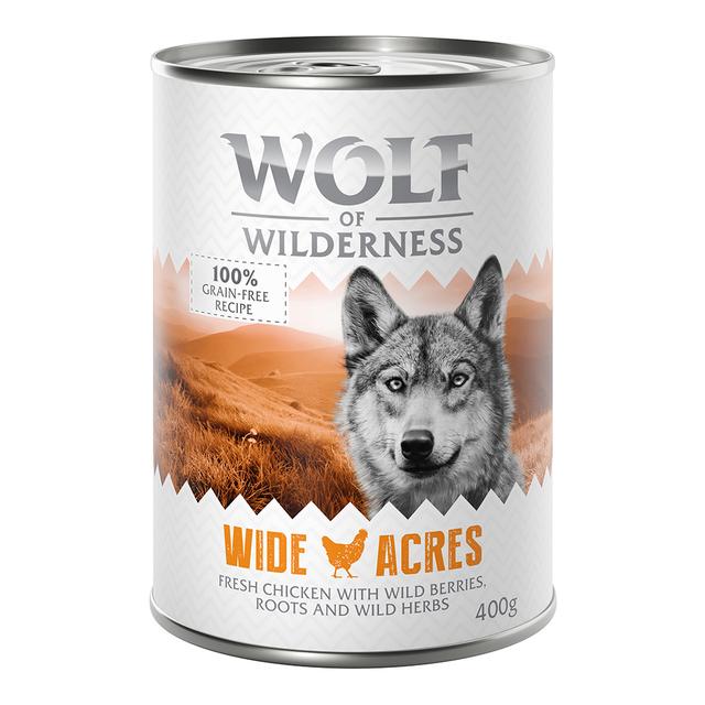 Wolf of Wilderness Adult, 6 x 400 g - Wide Acres, kurczak on Productcaster.