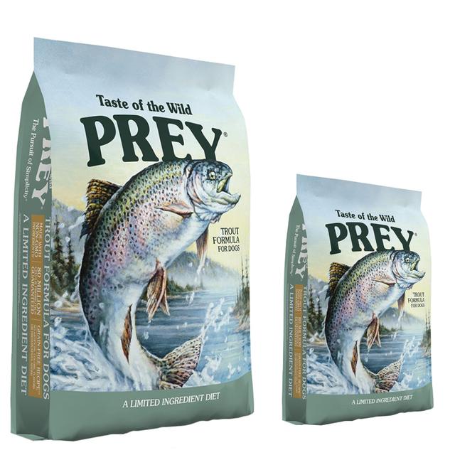 11,4 + 3,6 kg gratis! Taste of the Wild Prey, 15 kg - Pstrąg on Productcaster.