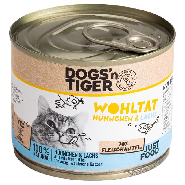 Dogs'n Tiger Adult Cat, 6 x 200 g - Kurczak i łosoś on Productcaster.
