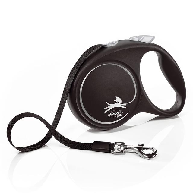 Vodítko flexi Black Design S a M pásek, černé, 5 m / 15 / 25 kg - M: do 25 kg on Productcaster.