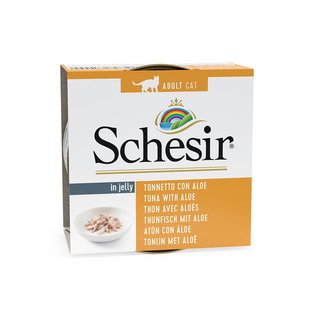 Korzystny pakiet Schesir w galarecie w puszkach, 12 x 85 g  - Tuńczyk z aloesem on Productcaster.